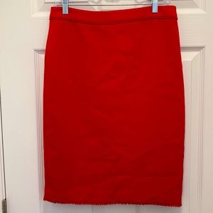 NWOT Ann Taylor Red Pencil Skirt
